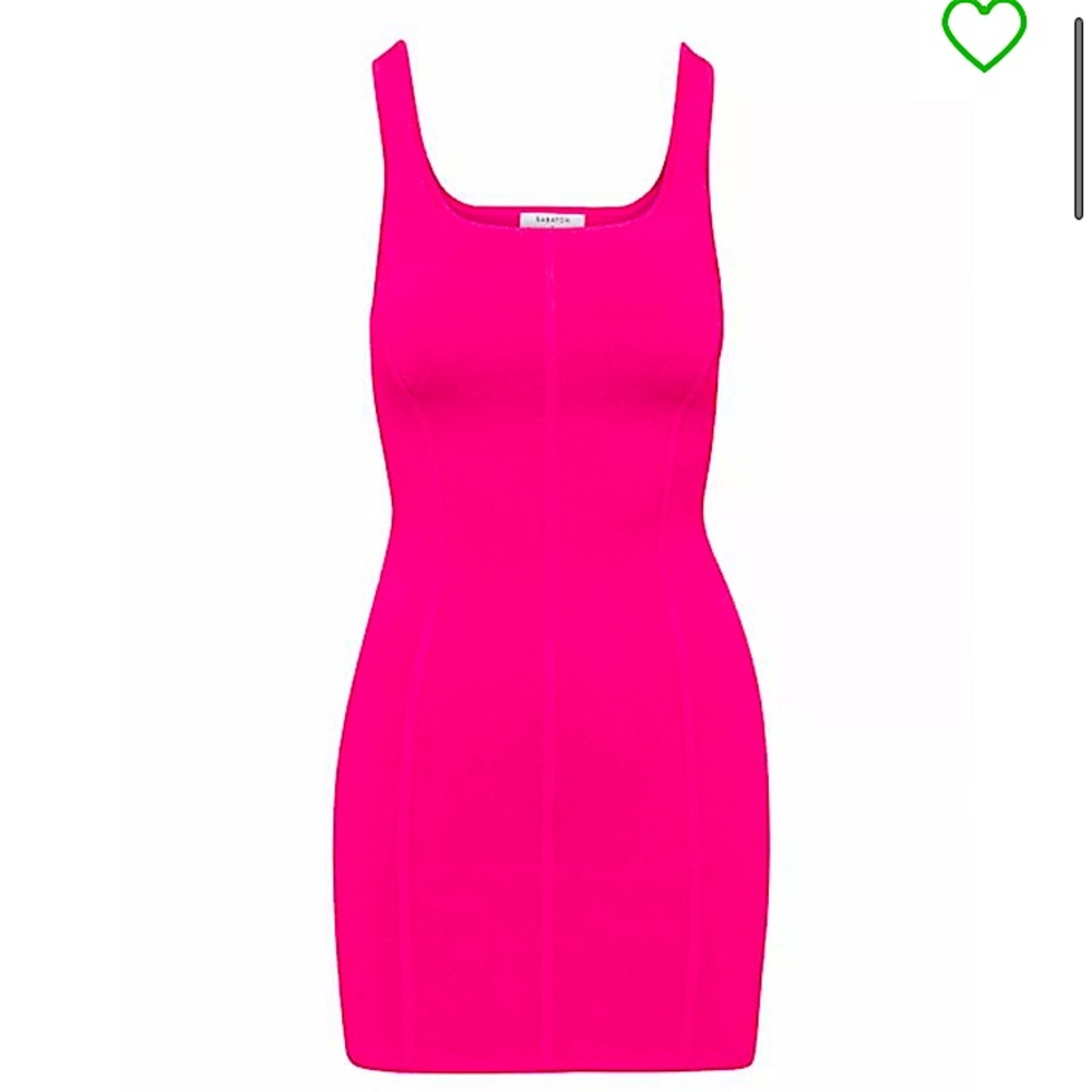 Aritzia Fuschia Knit Bustier Dress - NWOT, size M (upto size 6) - Picture 6 of 11